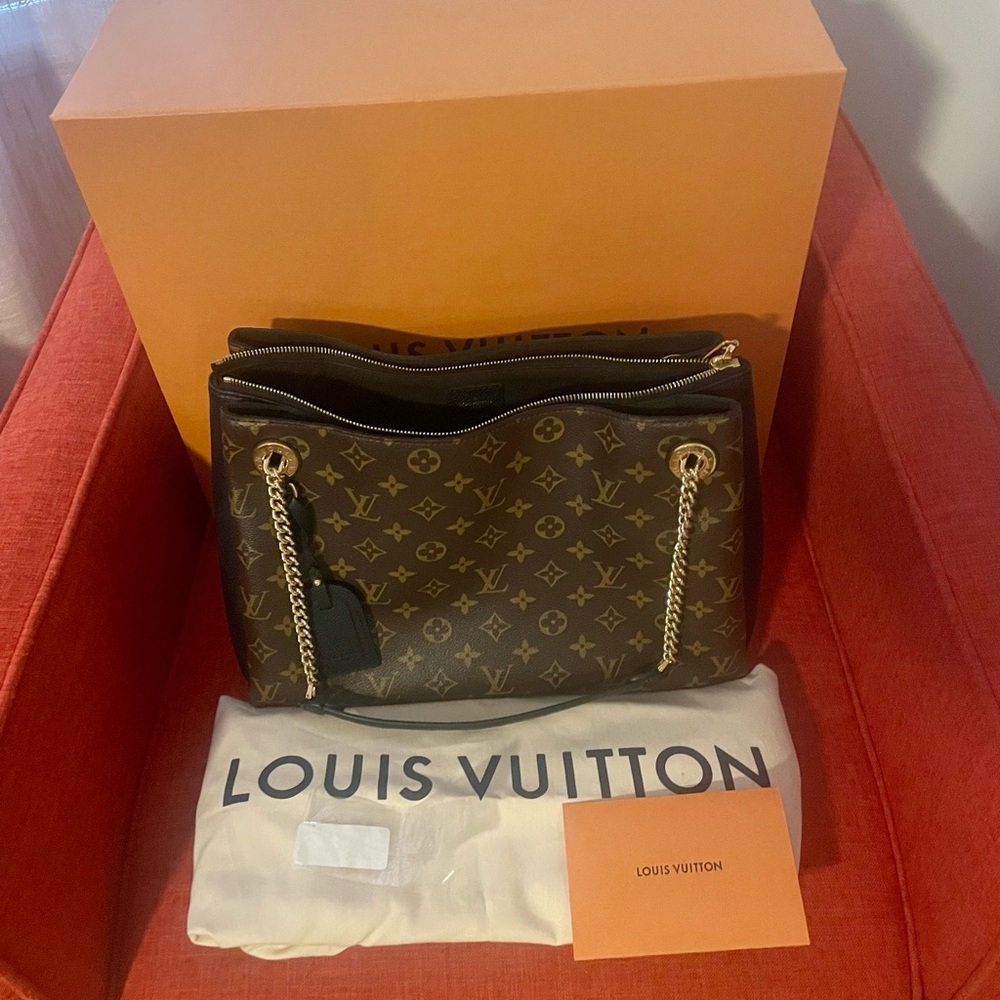 Surene Handbag Monogram Canvas with Leather MM